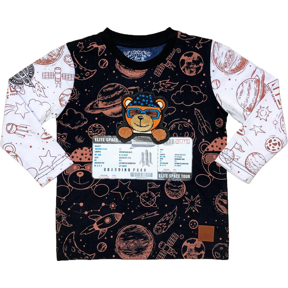 Mocha Long Sleeve Kids Tee