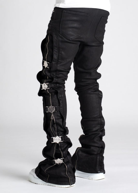 GUAPI Obsidian Black Waxed Premium Denim