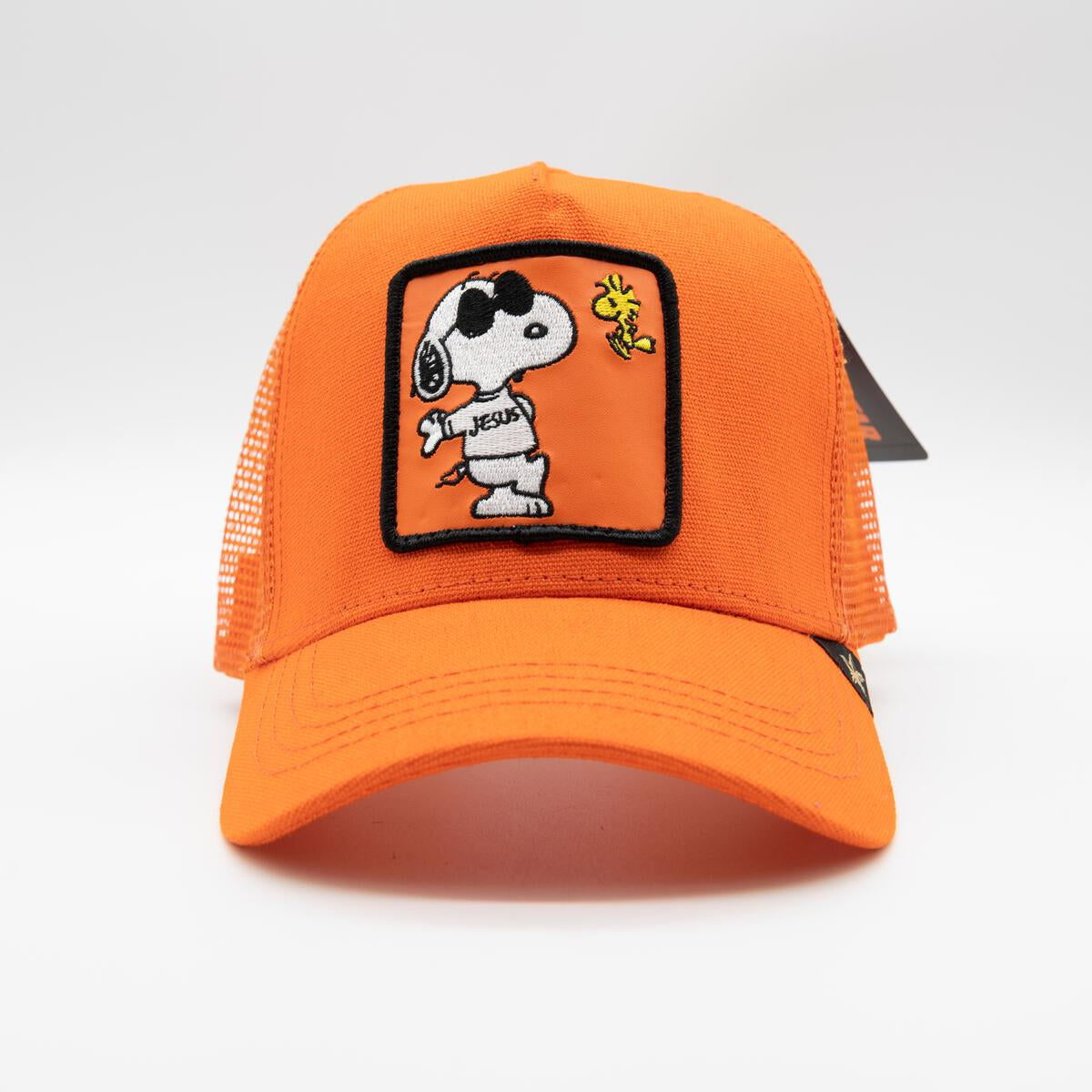 Cartoon orange trucker