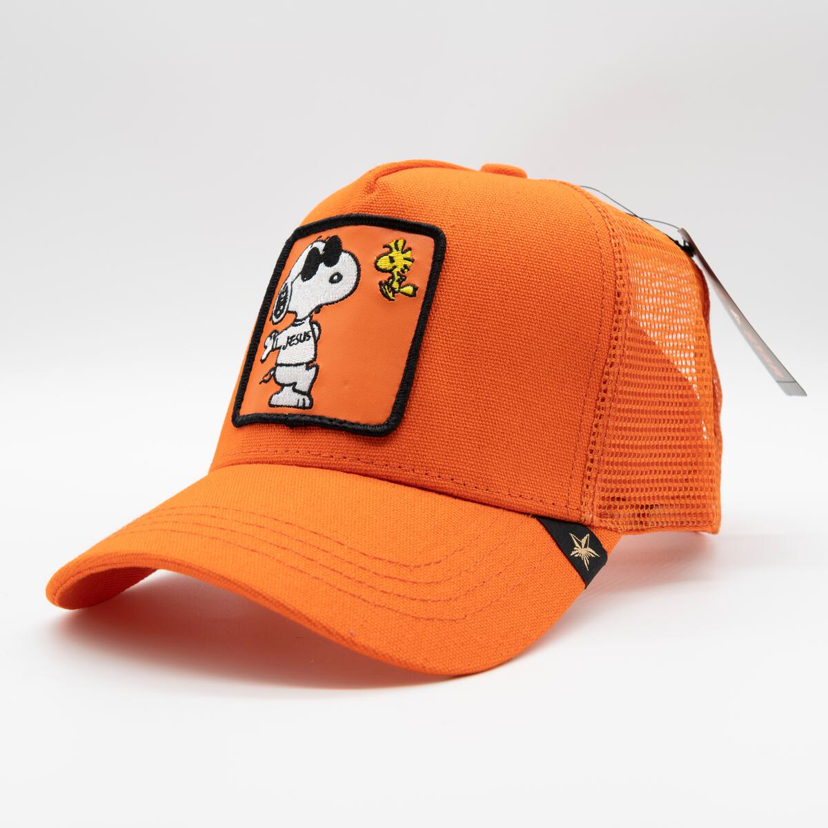 Cartoon orange trucker