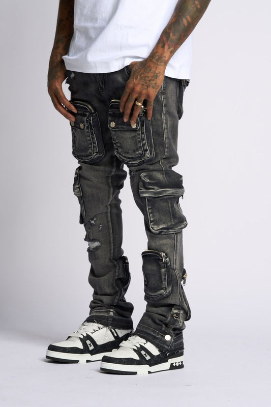 Pheelings : Cargo Flare Stacked Denim