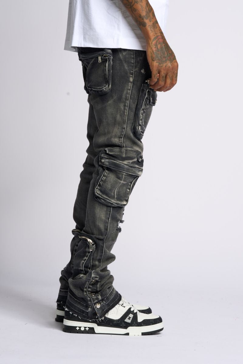 Pheelings : Cargo Flare Stacked Denim
