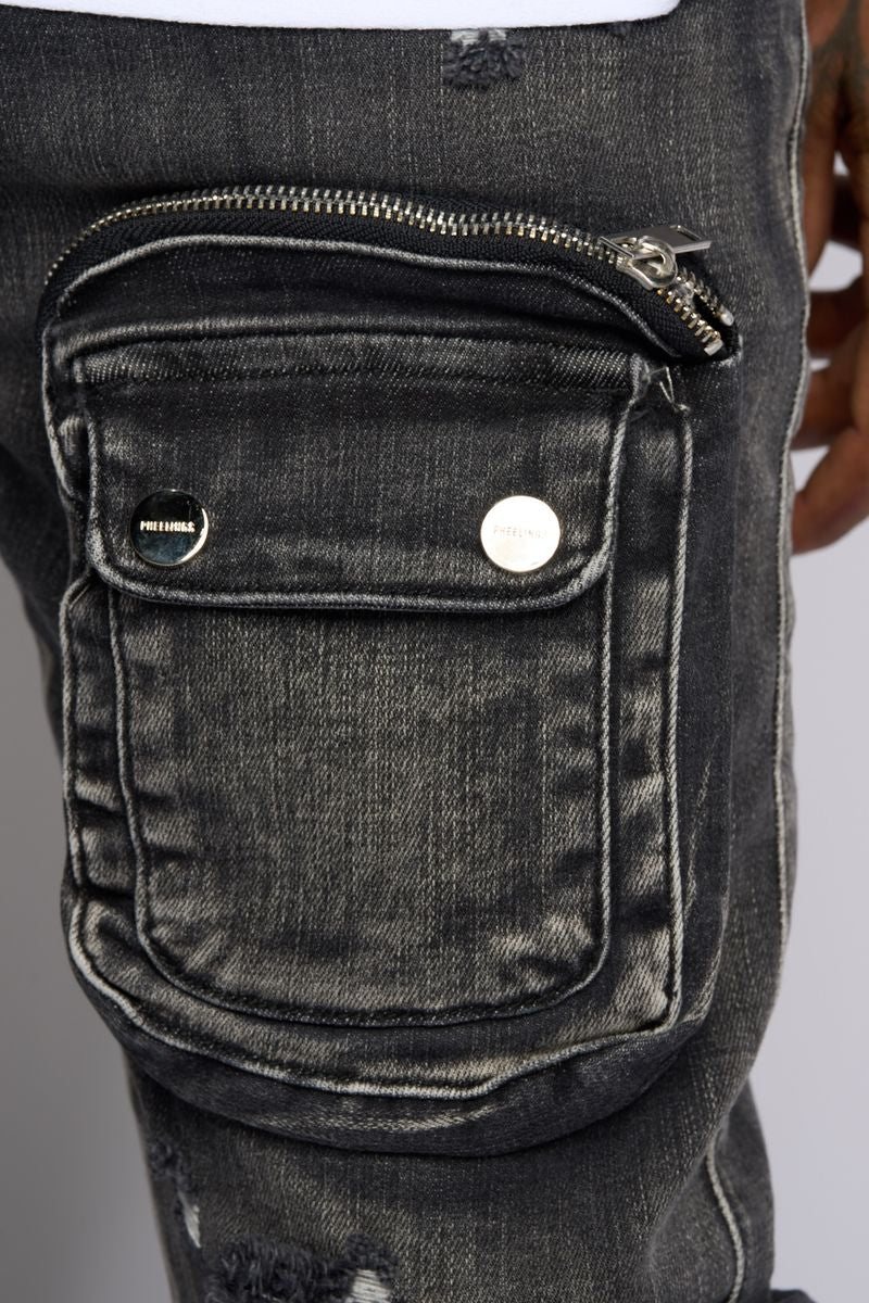 Pheelings : Cargo Flare Stacked Denim