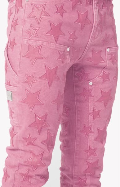 French Rose Star Denim