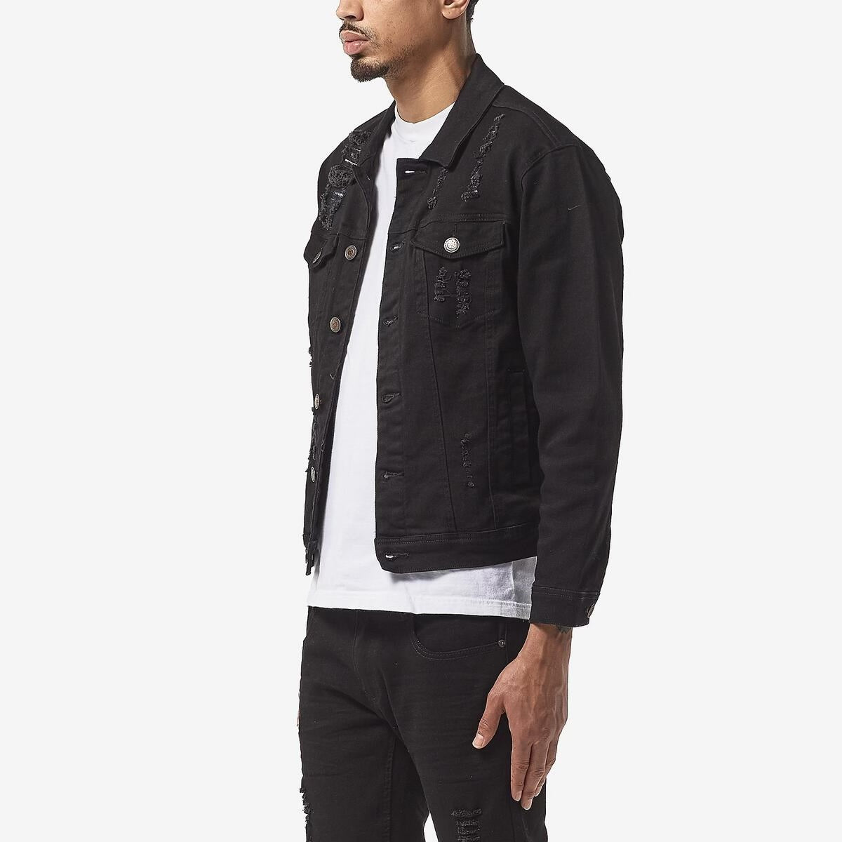 Black jean jacket