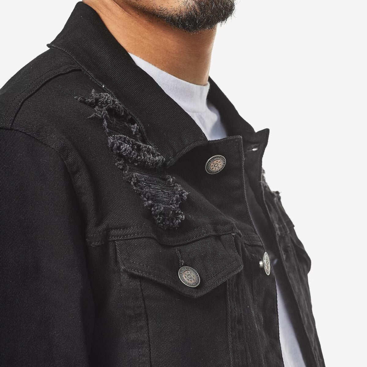 Black jean jacket