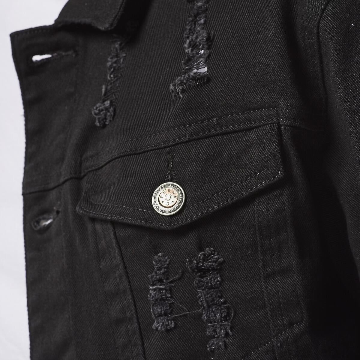 Black jean jacket