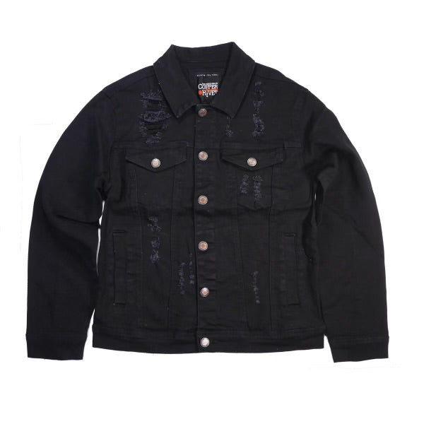 Black jean jacket