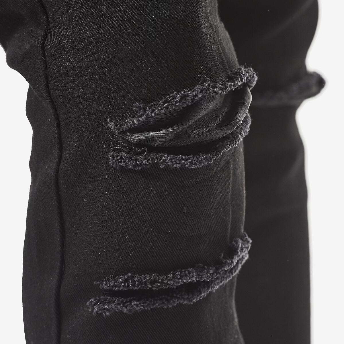Black ripped jeans