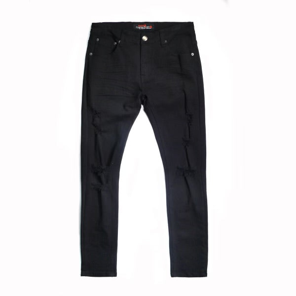 Black ripped jeans