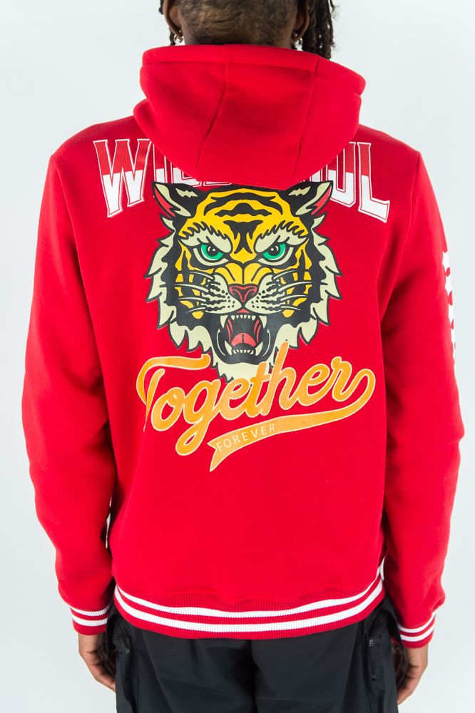 WILD SOUL FLEECE VARSITY jacket