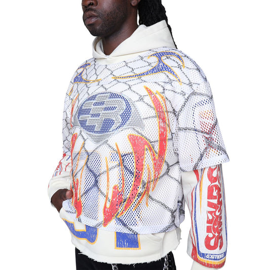 Smoke rise FIELD FLEECE 2FER HOODIE