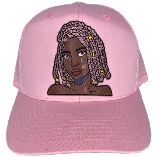 Pink Braids Hat