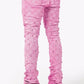 Guapi Vintage Pink Embellished Denim