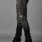 Grey Fade Stacked Denim