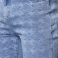 Laser Distressed Stacked Denim