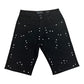 Black Jewel denim shorts