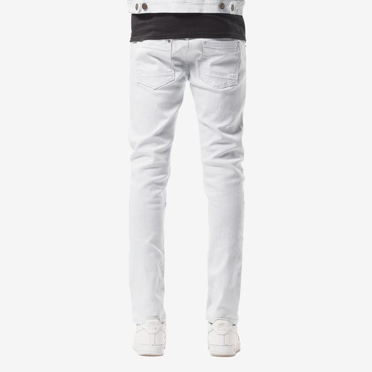 White ripped jeans