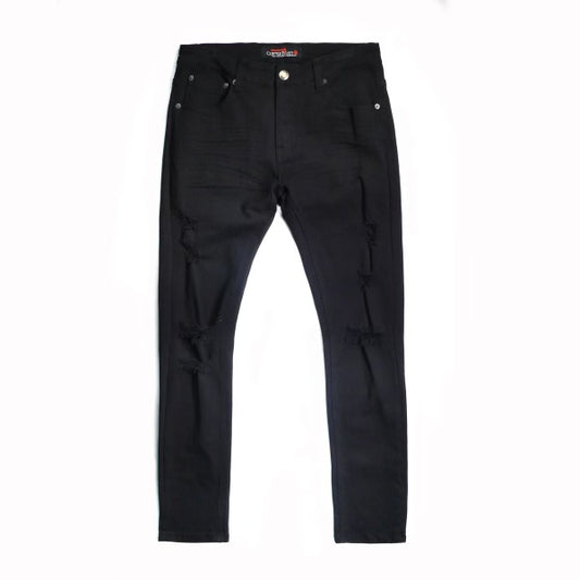 Black ripped jeans