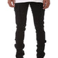 Black Cargo Stack Jeans